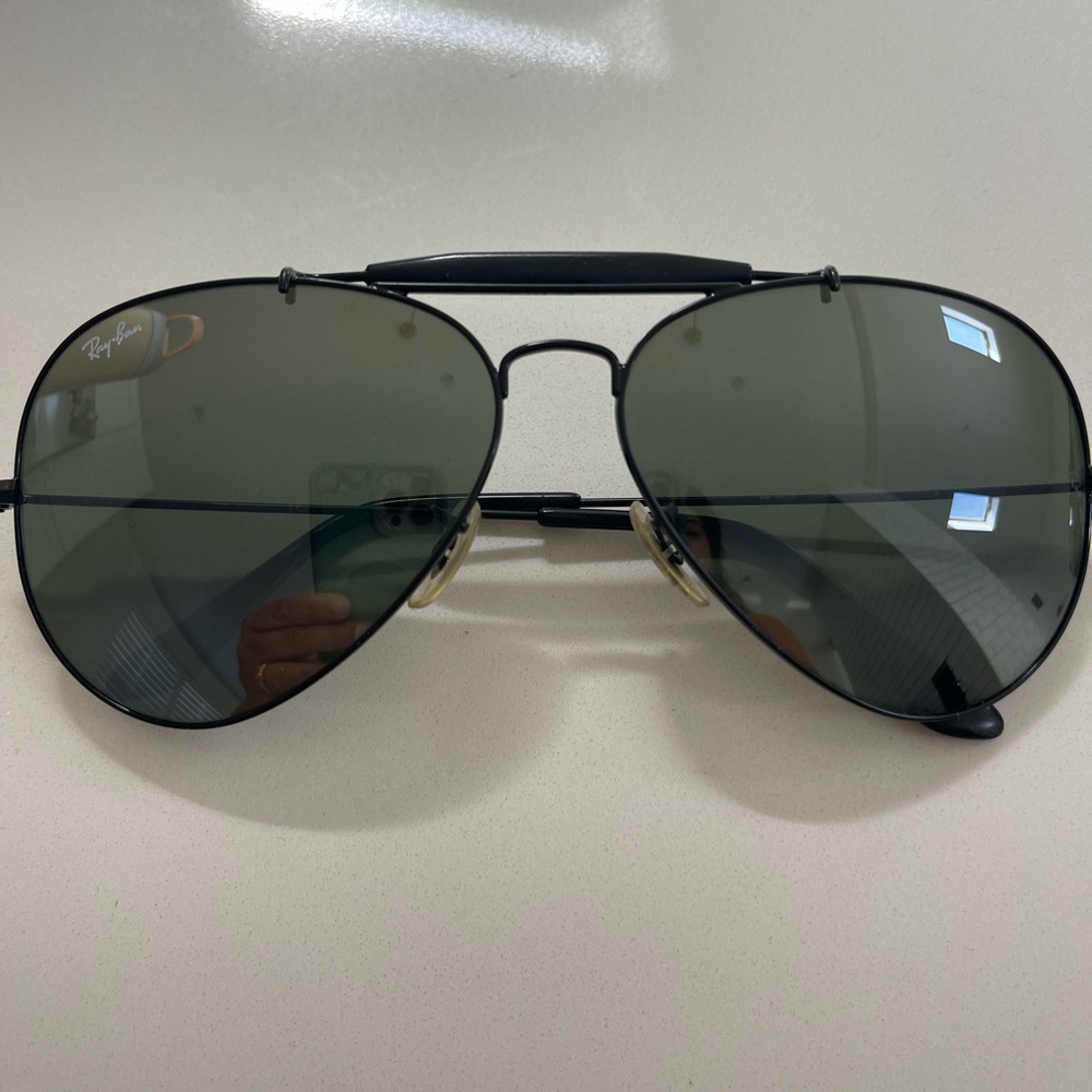 Ray-Ban Classic Black Outdoorsman Aviator Sunglasses